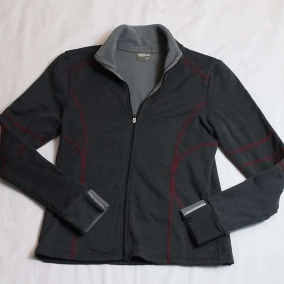 Athleta Dark Grey Zip Up Running Jacket - Picture 2 of 6